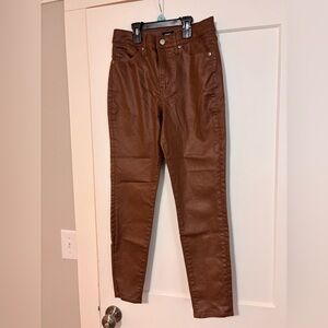 Express Brushed Tan Skinny Jeans